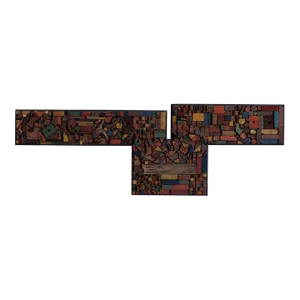 Mabel Hutchinson Style Wood Mosaic Collage
