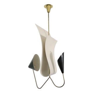 Sculptural chandelier attributed to Gilardi and Barzaghi For Sale