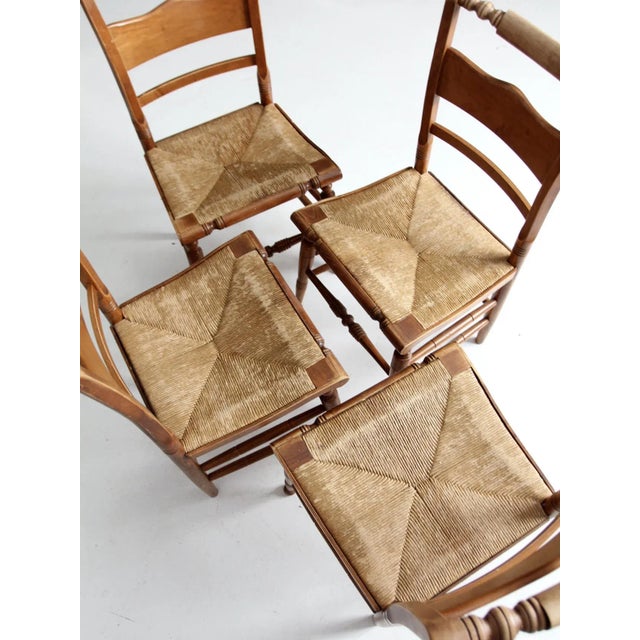 Vintage Tell City Chair Company Dining Chairs Set of 4 For Sale - Image 6 of 12