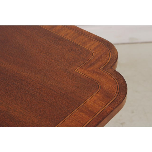 Hickory Chair Mahogany Inlaid Dining Table For Sale In Philadelphia - Image 6 of 18