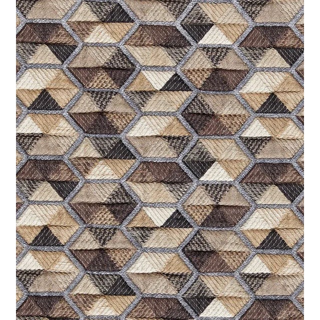 Sample - The House of Scalamandré Carousel Fabric, Taupe For Sale