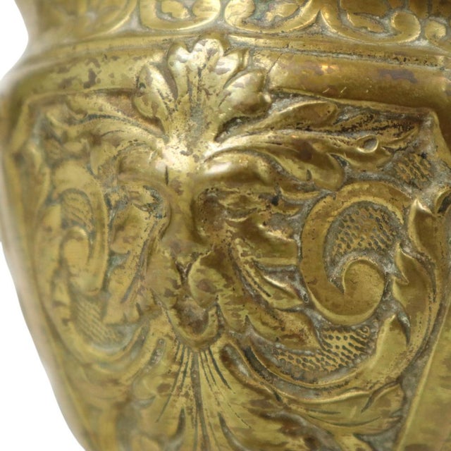Brass Cup with Lid Mythical Figure For Sale - Image 11 of 16