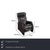Modern 4571 Cumuly Leather Three-Seater Sofa and Armchair in Anthracite Grey with Manual Function by Himolla, Set of 2 For Sale - Image 3 of 18