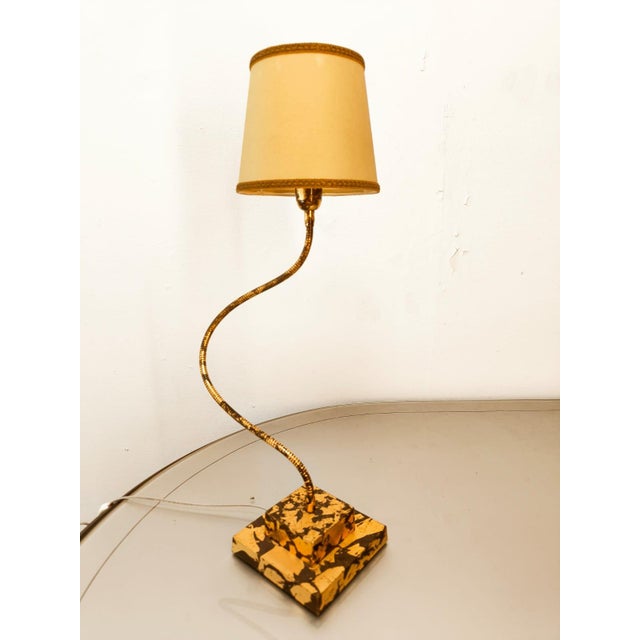 Adjustable Brass Lamp with Parchment For Sale - Image 5 of 18