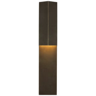 Kelly Wearstler for Visual Comfort Signature Rega 24" Folded Sconce in Bronze For Sale