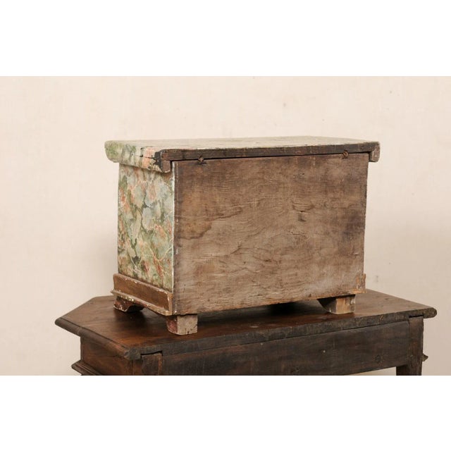 18th Century Venetian Wood Box with Original Finish For Sale - Image 4 of 12