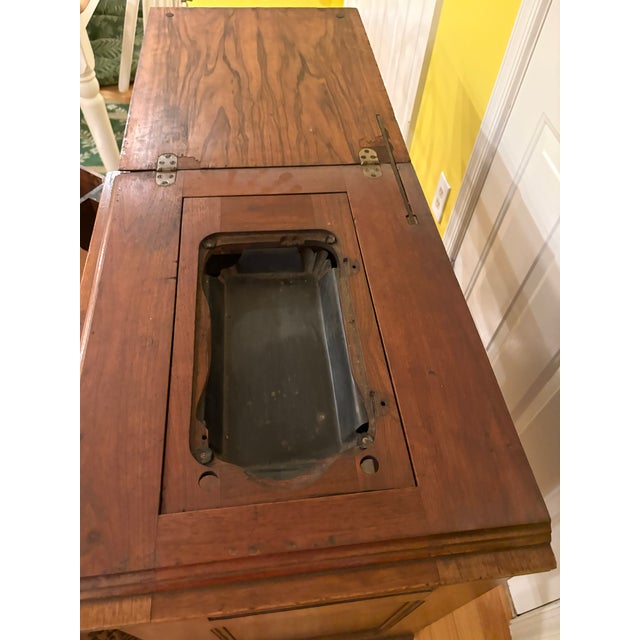 Beautiful Victorian Antique Sewing Machine Cabinet For Sale - Image 4 of 8