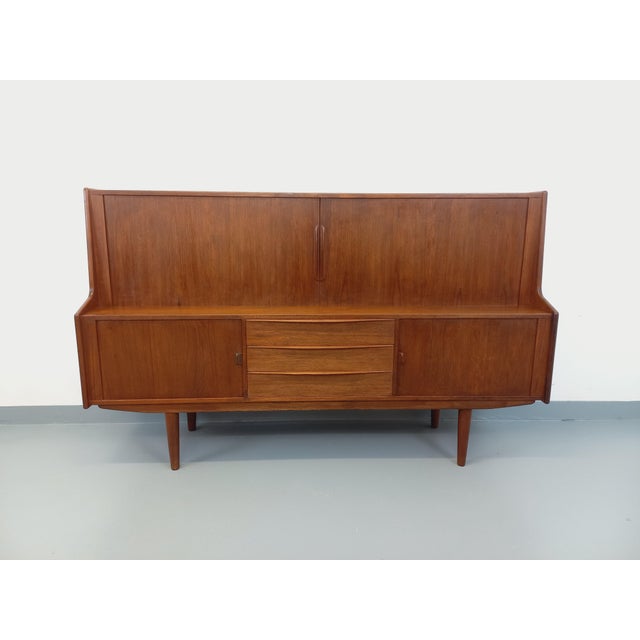 Wood Vintage Scandinavian Sideboard by Ib Kofod-Larsen for Faarup Møbelfabrik, 1960s For Sale - Image 7 of 18