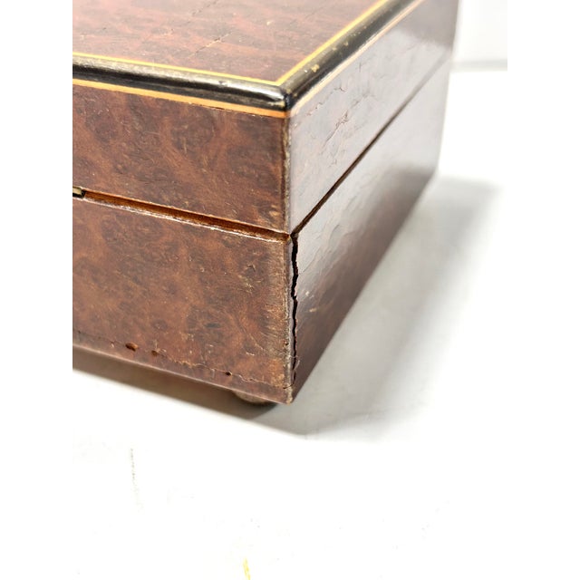 Vintage Reuge Sainte-Croix Swiss Music Box in Burl Wood Case, Working For Sale - Image 13 of 17