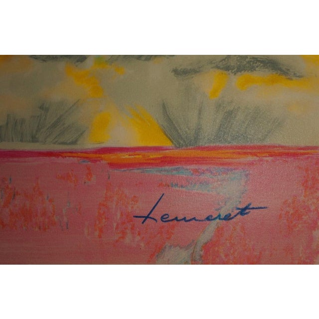 Modern Claude Hemeret, Provence, Fenêtre sur l'arrière pays, Lithograph For Sale - Image 3 of 8