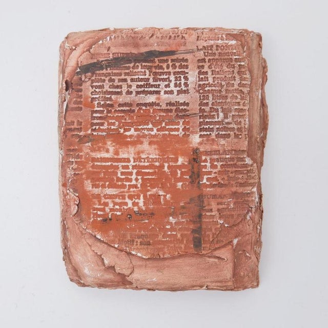 Set of 3 terracotta Books "Fond d'Atelier" N.Lebrun - Belgium 1980s Wear consistent with age and use. Measures :...