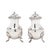 Metal Pair of Ellis-Barker Georgian Revival Silverplate Pear-Shaped Pepper Castors, C. 1912 For Sale - Image 7 of 10