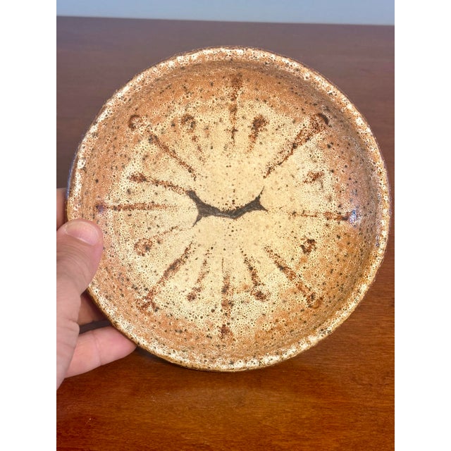 American Vintage 1980s Studio Pottery Bowl by Doug Ferguson, Lava Glaze, Signed For Sale - Image 3 of 6