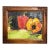 1980’s Abstract Expressionist Textured Peppers Still Life Painting For Sale