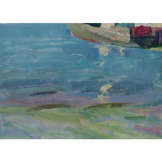 1970s Seascape Oil Painting, Ukrainian Artist Kozik, 1970s For Sale - Image 5 of 6
