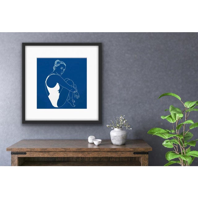 A. Borkowska, A Swimmer, Original Lithograph, in Flawless conditions. Designed from 2000 This piece has an attribution...