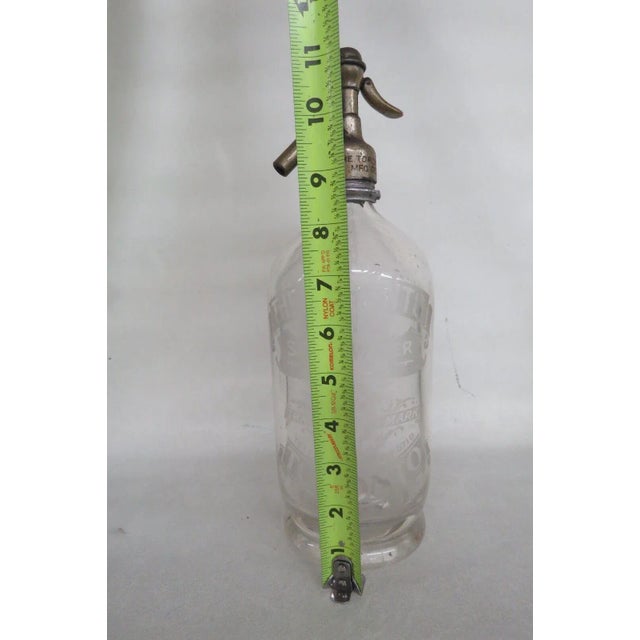 The Toronto Soda Water Seltzer Clear Glass For Sale - Image 4 of 11