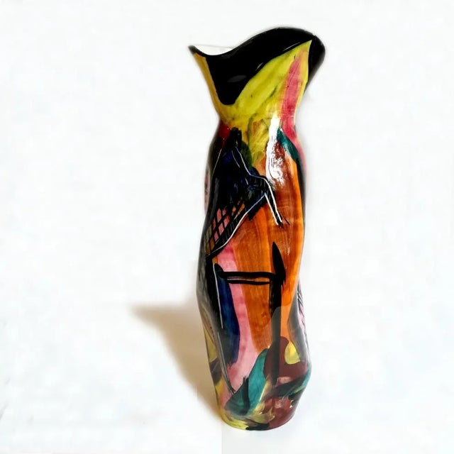 Mid-Century Italian Ceramic Vase from Titano R.S.M. For Sale - Image 13 of 14