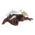 Vintage John Perry Dolphin Pod Sculpture on Natural Burlwood Base – 14" For Sale
