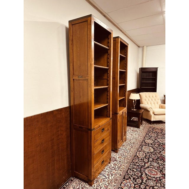 English Bookcase in Oak For Sale - Image 5 of 18