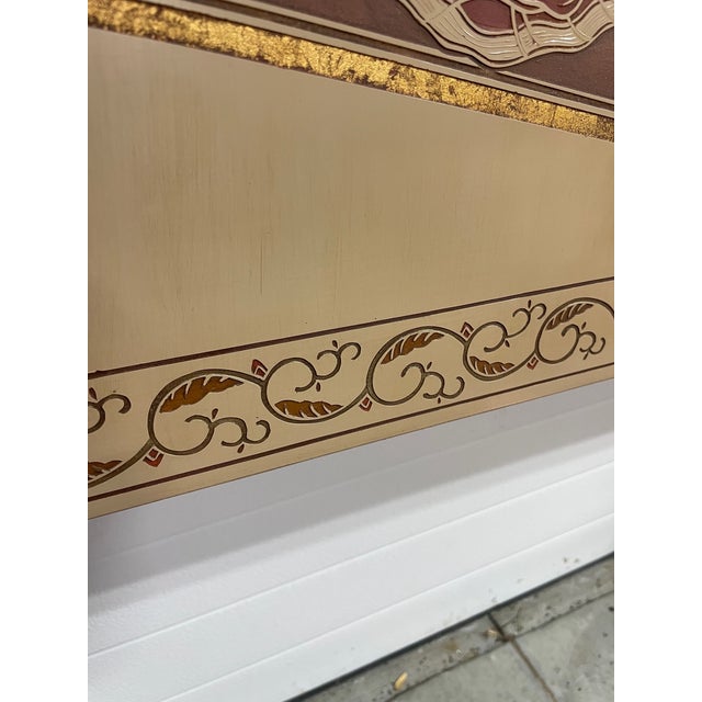 Late 20th Century Coromandel Panel Style King Headboard For Sale In Buffalo - Image 6 of 12