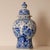 Royal Delft Baluster Vase with Peacock – Hand-Painted Blue and White Delftware An impressive and highly decorative vintage...