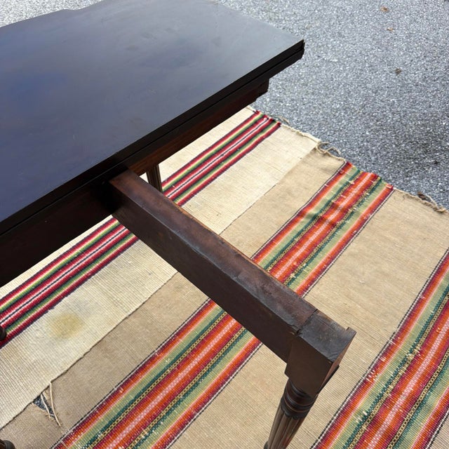 Antique Sheraton Mahogany Flip-Top Games Table, Baltimore, Circa 1810s For Sale - Image 13 of 18