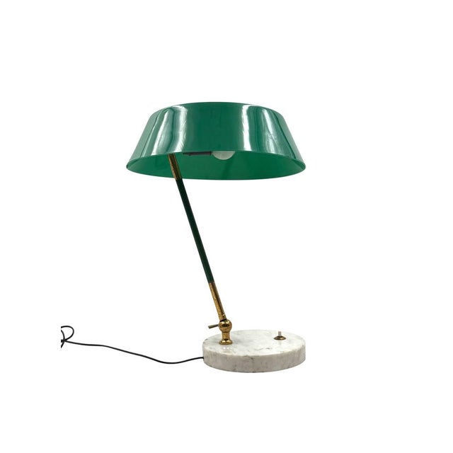 Forest Green Mid-Century Green Table Lamp from Stilux Milano, Italy, 1960s For Sale - Image 8 of 15