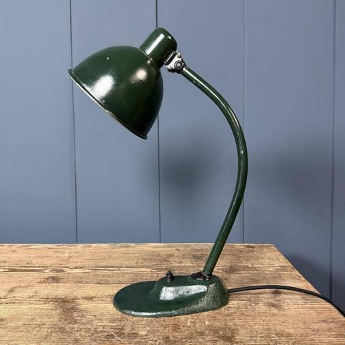 Bauhaus Dark Green Desk Lamp, 1930s For Sale - Image 12 of 18