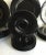 Late 20th Century Vintage Mikasa Black Tulip Dinnerware Set - Set of 24 For Sale - Image 5 of 12