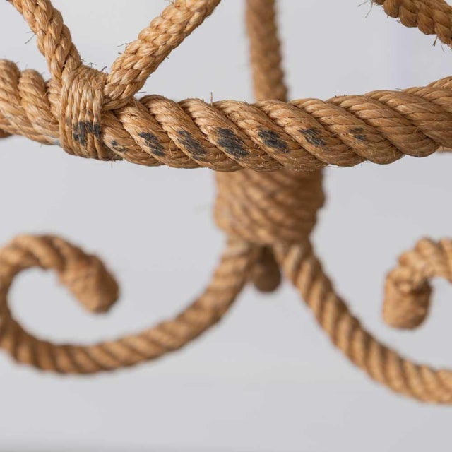 1960s Audoux Minet French Rope Lantern Pendant For Sale - Image 9 of 11