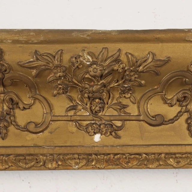 Pastille Golden Carved Frame For Sale - Image 4 of 12