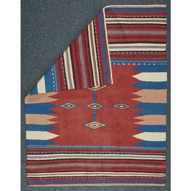 Antique Kilim Rug 3'8'' x 4'8'' For Sale - Image 4 of 11