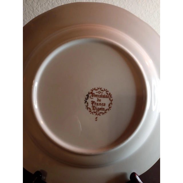 This is a STUNNING Porcelaine De France 9" Courting Scene Gilded Decorative Plate. Procured at auction BOX 23