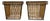 Storage Baskets by Dirk Van Sliedregt for Rohé, Netherlands, 1960s, Set of 2 For Sale