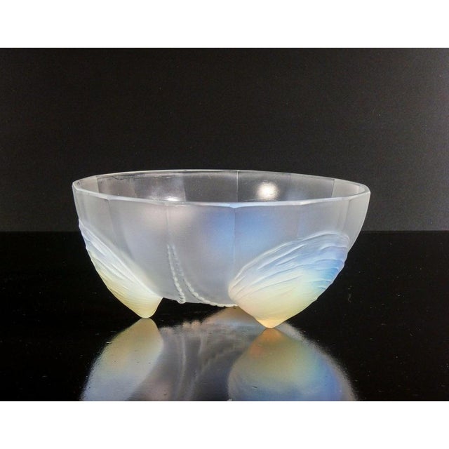 Art deco opalescent glass vase, signed marius ernest sabino (sabino france) origin france period 1930s author the...