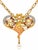 1980s Masriera Art Nouveau 18ct Gold Plique-À-Jour Pendant Necklace For Sale - Image 4 of 8