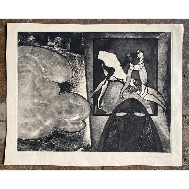 1983 Modern Etching on Paper For Sale - Image 4 of 4