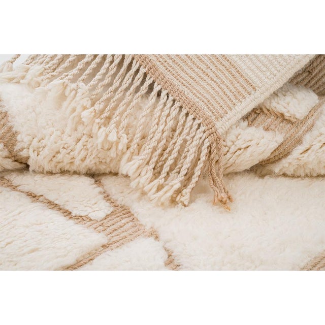 Hand-Knotted Wool Rug by Azele Studio For Sale - Image 6 of 9