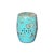 Turquoise Blue Porcelain Flower Birds Round Barrel Stool Table For Sale - Image 9 of 10