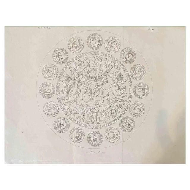 Domenico Klemi Bonatti, Patera d'Oro, Etching, 1850s For Sale