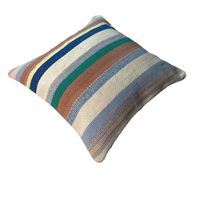 Textile Vintage Turkish Kilim Cushion Cover, 1970 For Sale - Image 7 of 10
