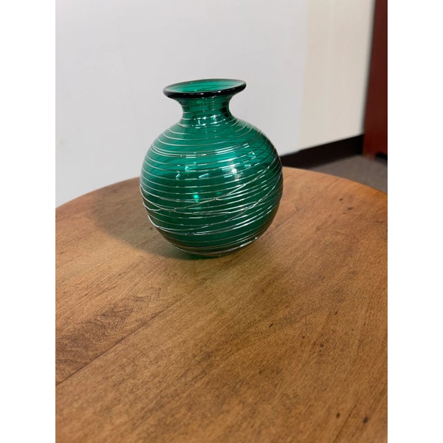 1980s Italian Green Vase For Sale - Image 9 of 9