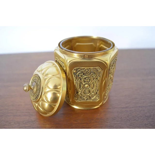 Vintage Cover Box in Metal by Erhard & Söhne, 1920s For Sale - Image 3 of 6