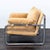 Modern West Elm Desmond Lounge Chair With Chrome Frame and Plush Cushions For Sale - Image 3 of 7