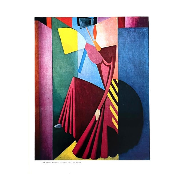 Alberto Magnelli Femme a l'Eventail XXe Siecle 1964 For Sale