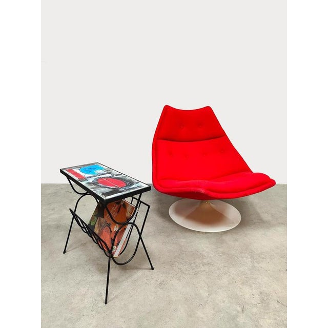 Vintage Magazine Rack Tile Side Table from Belarti, 1960s For Sale - Image 3 of 8