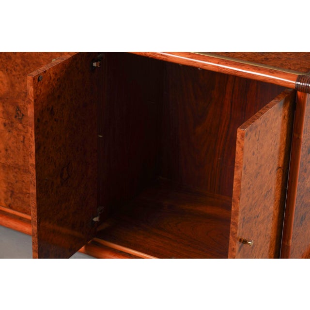 Vintage Italian Sideboard in Burl Elm by Alberto Smania for Studio Smania Interni, Italy, 1960s For Sale - Image 9 of 11