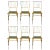 1950s Metal Chiavari Chairs - Set of 6 For Sale