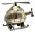 Vintage Silver-Plated Helicopter Piggy Bank, 1960s For Sale